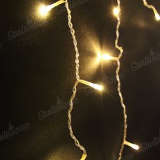 Гирлянда Бахрома, 8 режимов, с переходником Тёплый белый цвет 3х0,7м
