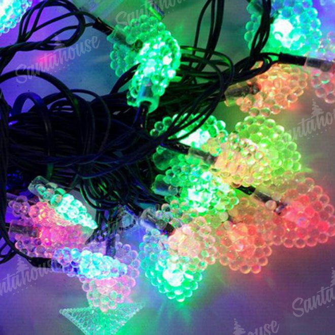Гирлянда Нить/Сердечко RGB цвет 4м