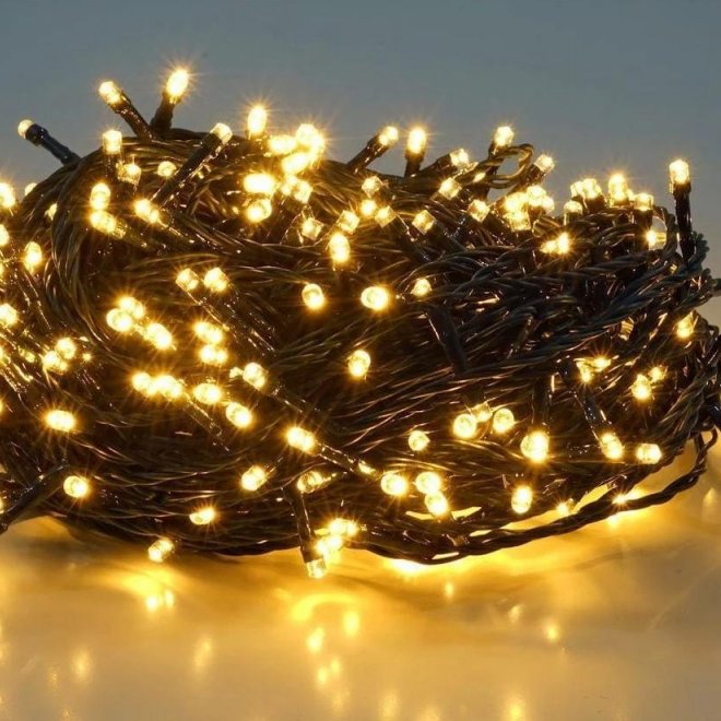 Гирлянда Нить Leon led, постоянное свечение, тёплый белый цвет 35м Гирлянда Нить Leon led, постоянное свечение, тёплый белый цвет 35м